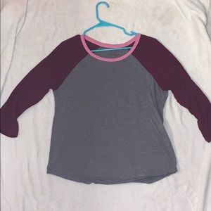 3/4 length baseball tee American Eagle